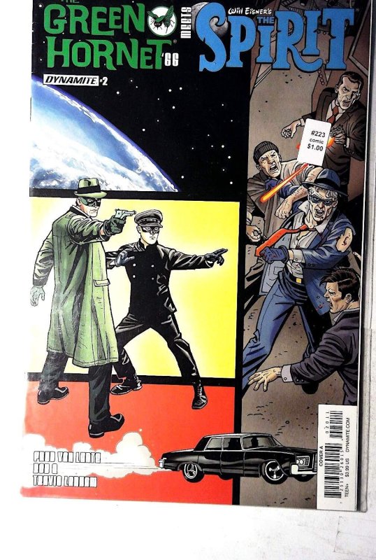 The Green Hornet '66 Meets the Spirit #2 (Dynamite Entertainment, 2017), raw, ungraded comic book — front cover