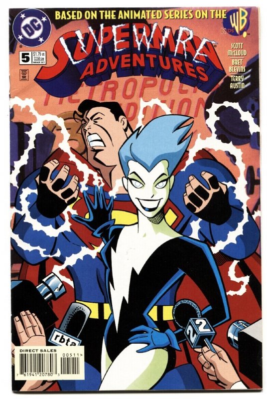 Superman Adventures #5 (DC Comics, 1997), raw comic book in NM- condition — front cover