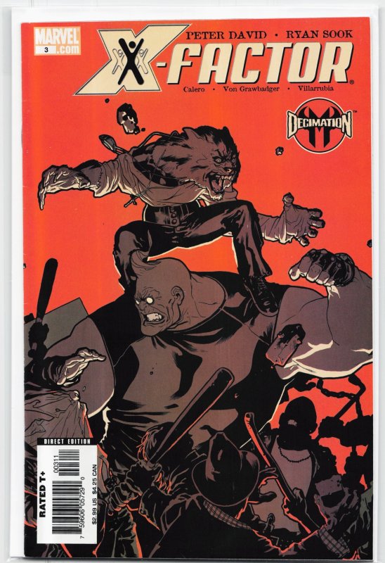 X-Factor #3 (Marvel Comics, 2006), raw, ungraded comic book — front cover