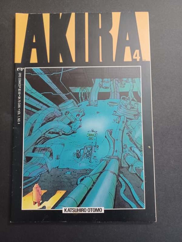 Akira #4 (Marvel Comics, 1989), raw comic book in VF condition — front cover