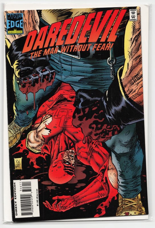 Daredevil #346 (Marvel Comics, 1995), raw, ungraded comic book — front cover