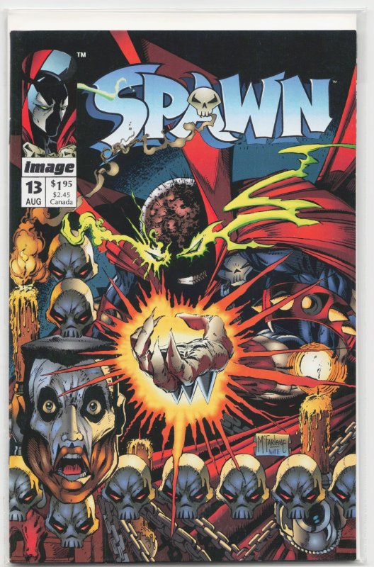 Spawn #13 (Image Comics, 1993), raw, ungraded comic book — front cover