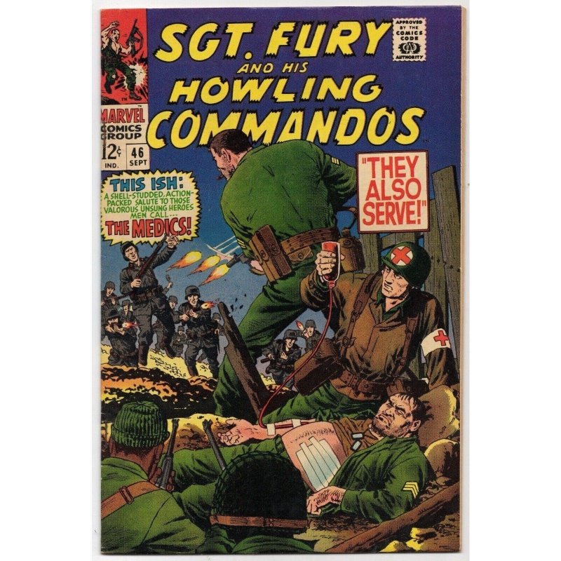 Sgt. Fury and his Howling Commandos #46 (Marvel Comics, 1967), raw comic book in FN 6.0 condition — front cover