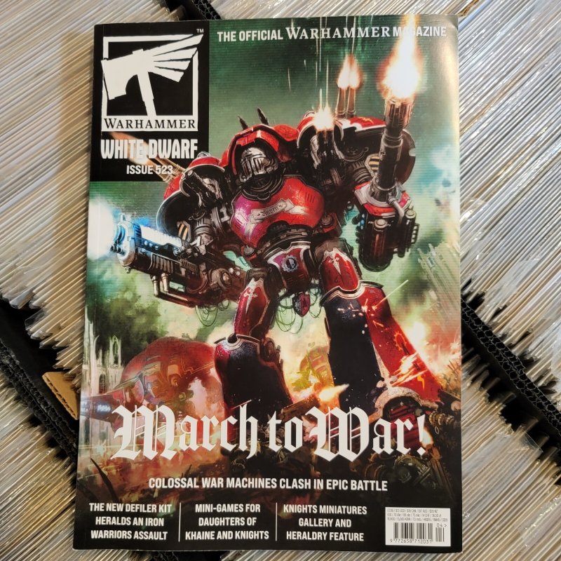 Warhammer White Dwarf Issue #523 (2026), raw, ungraded comic book — front cover