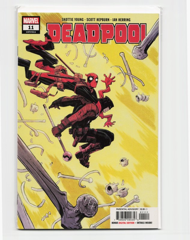 Deadpool #11 (Marvel Comics, 2019), raw, ungraded comic book — front cover