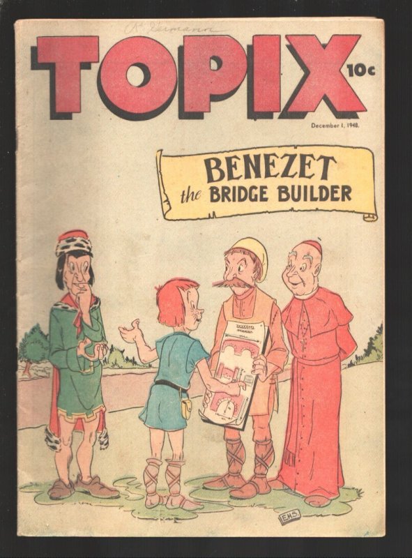 Topix Vol. 7 #7 (1948), raw, ungraded comic book — front cover