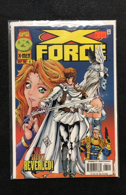 X-Force #61 (Marvel Comics, 1996), raw, ungraded comic book — front cover