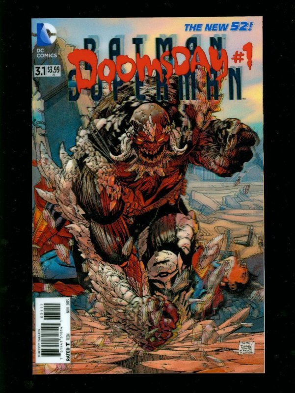 Batman Superman #3 (DC Comics, 2013), raw comic book in NM condition — front cover