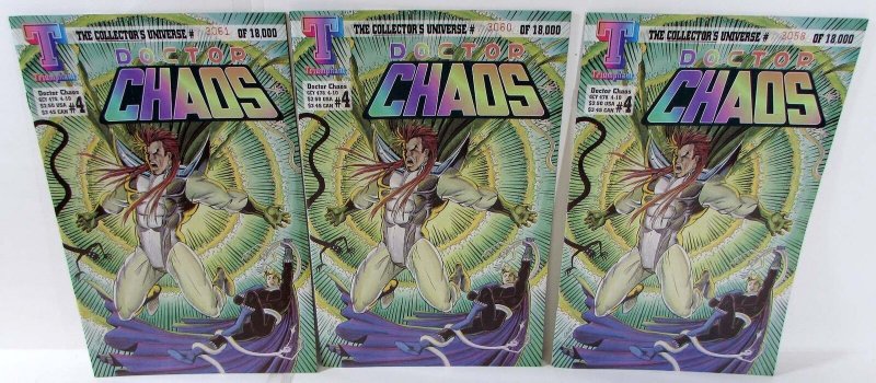 Doctor Chaos Lot of 3 #4 x3 Triumphant Comics (1994) NM 1st Print Comic Books (1994), raw comic book in NM condition — front cover