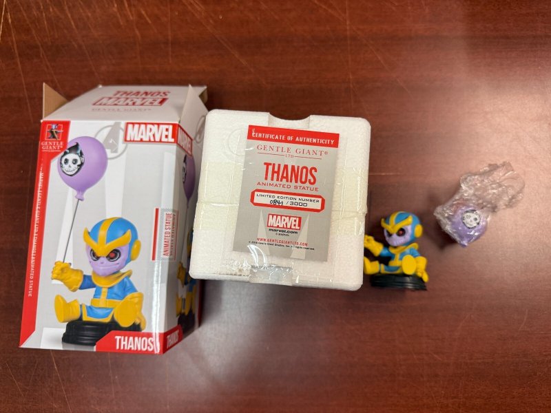 Thanos Gentle Giants LTD. W/coa New in Box Animated Statue 2016 TB61 (2016), raw, ungraded comic book — front cover