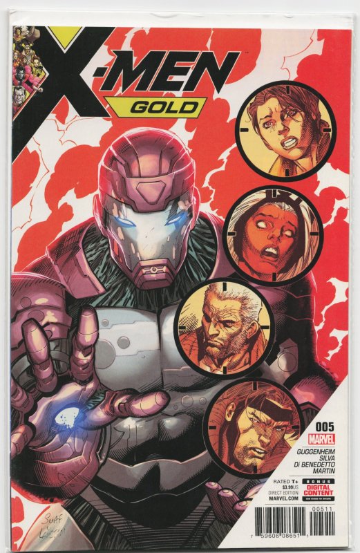 X-Men: Gold #5 (Marvel Comics, 2017), raw, ungraded comic book — front cover