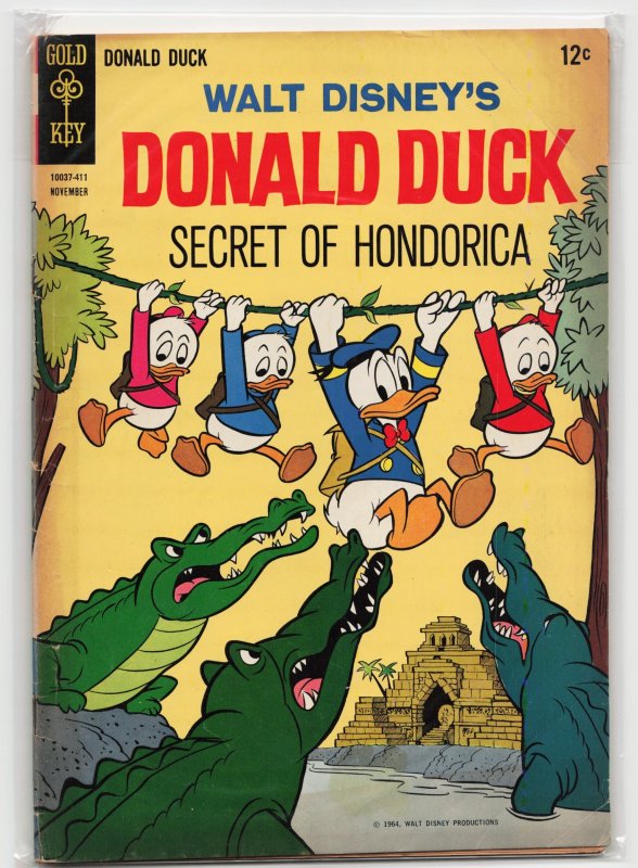 Donald Duck #98 (Gold Key, 1964), raw, ungraded comic book — front cover