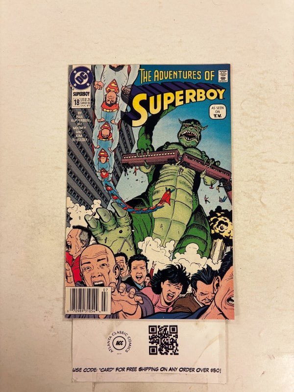 Superboy #18 (DC Comics, 1995), raw comic book in NM condition — front cover