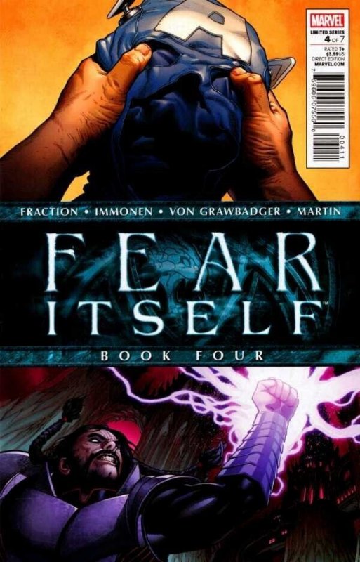 Fear Itself #4 (2011), raw comic book in NM condition — front cover