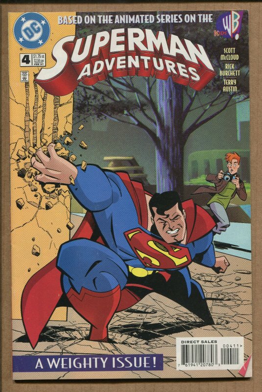 Superman Adventures #4 (DC Comics, 1997), raw comic book in 9.2 condition — front cover