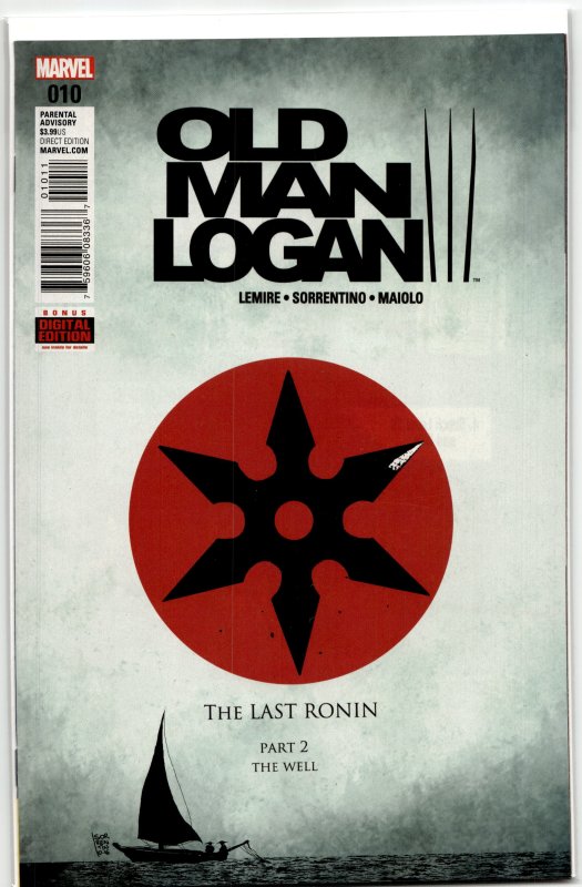 Old Man Logan #10 (2016), raw, ungraded comic book — front cover