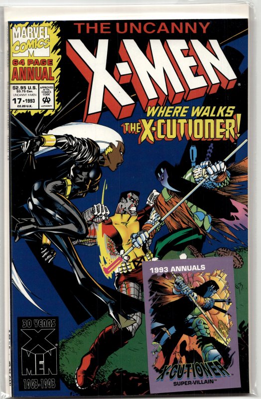 The Uncanny X-Men Annual #17 (Marvel Comics, 1993), raw, ungraded comic book — front cover