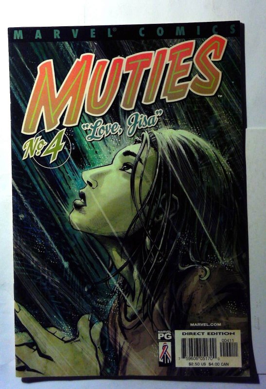 Muties #4 (Marvel Comics, 2002), raw, ungraded comic book — front cover