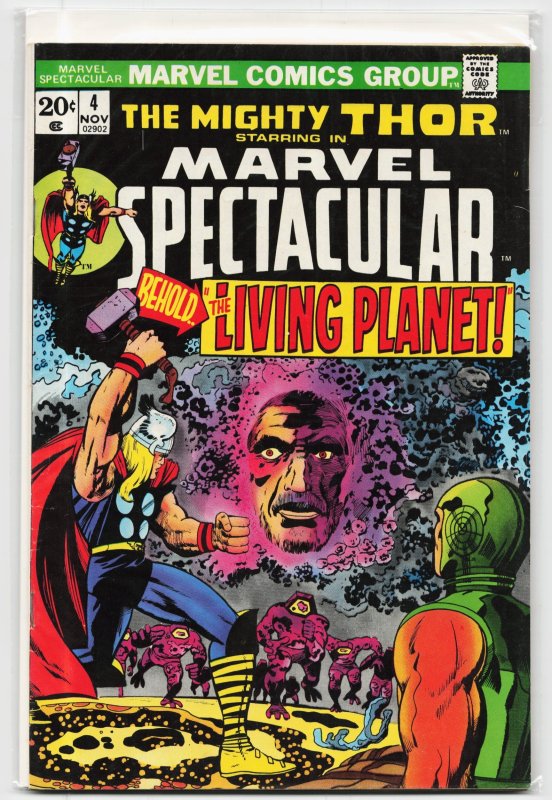 Marvel Spectacular #4 (Marvel Comics, 1973), raw, ungraded comic book — front cover