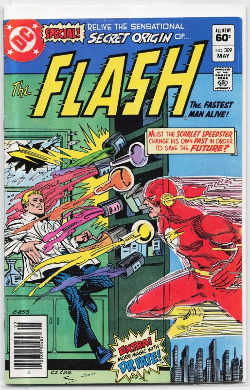 The Flash #309 (DC Comics, 1982), raw, ungraded comic book — front cover