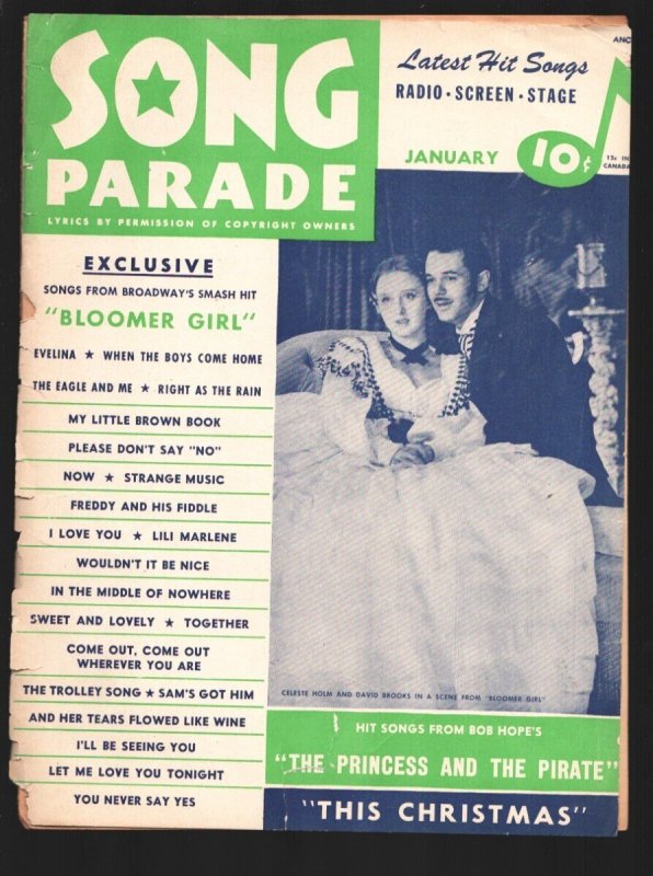 MAG: Song Parade #4, raw, ungraded comic book — front cover
