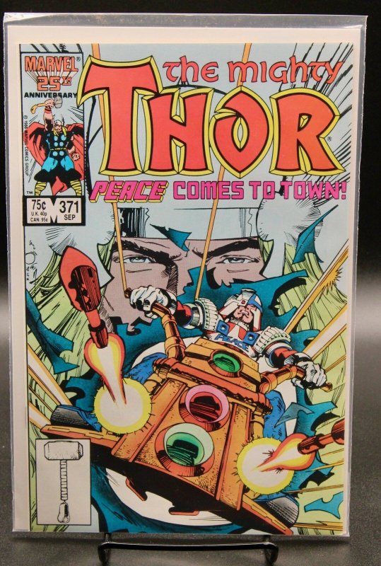 Thor #371 (Marvel Comics, 1986), raw, ungraded comic book — front cover