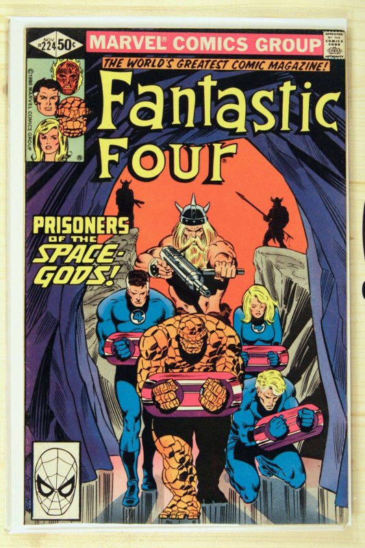 Fantastic Four #224 (Marvel Comics, 1980), raw comic book in VF- 7.5 condition — front cover