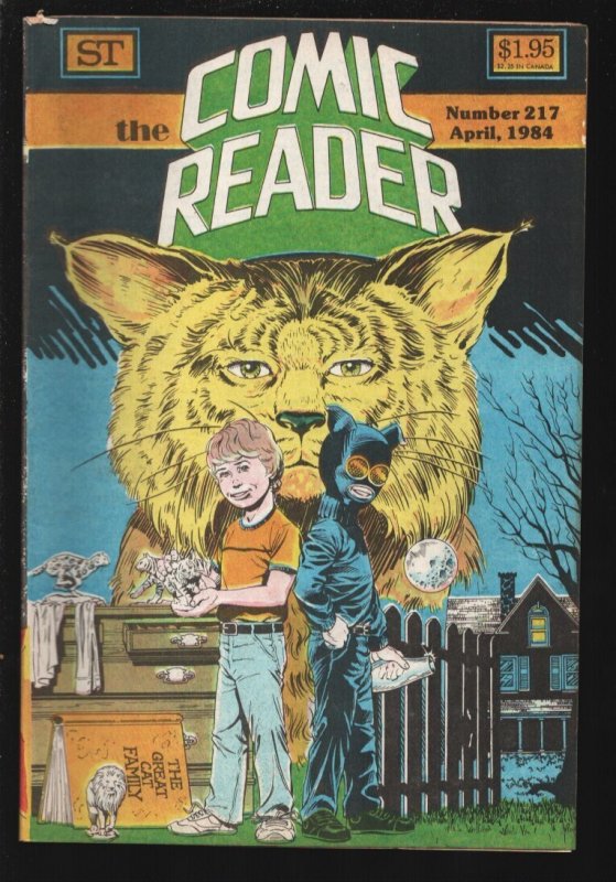 Comic Reader #217 (1984), raw, ungraded comic book — front cover