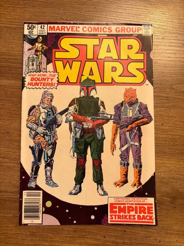 Star Wars #42 (Marvel Comics, 1980), raw comic book in FN condition — front cover