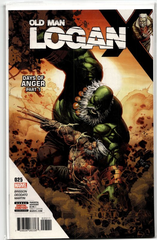 Old Man Logan #25 (2017), raw, ungraded comic book — front cover