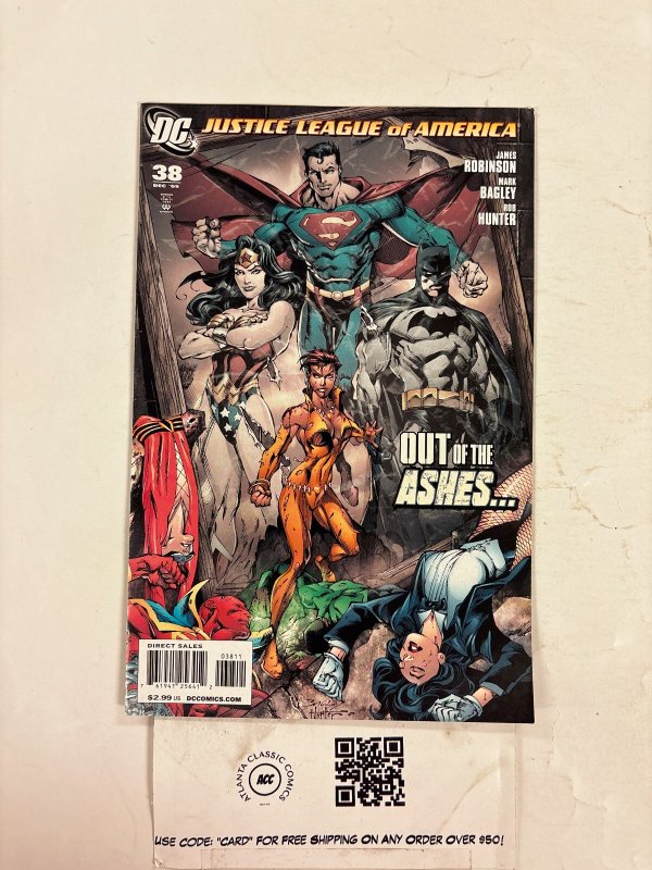 Justice League of America #38 (DC Comics), raw comic book in NM condition — front cover