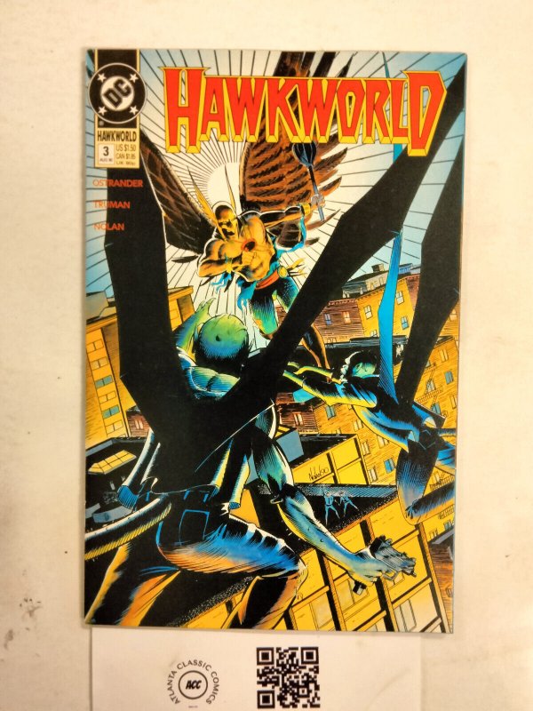 Hawkworld #3 (DC Comics), raw comic book in NM condition — front cover