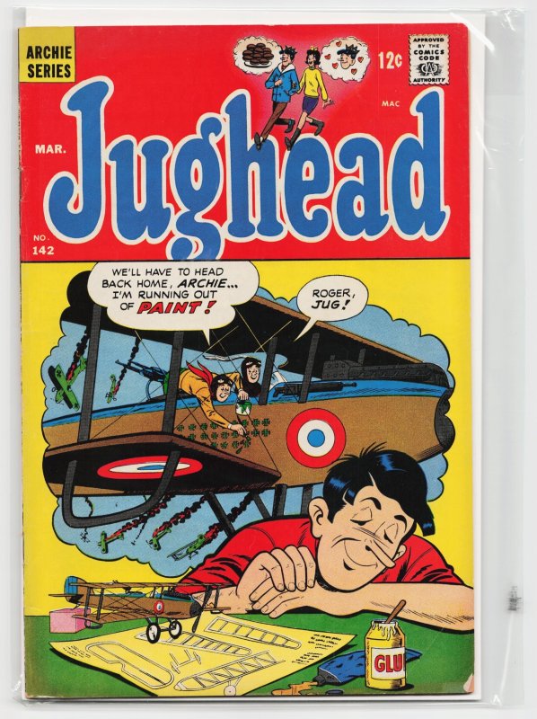 Jughead #142 (Archie Comics, 1967), raw, ungraded comic book — front cover