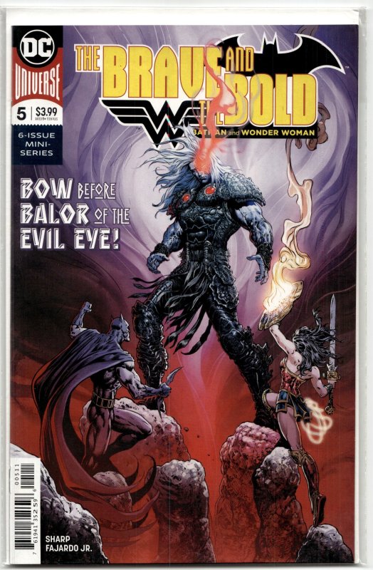 The Brave and the Bold: Batman and Wonder Woman #5 (DC Comics, 2018), raw, ungraded comic book — front cover