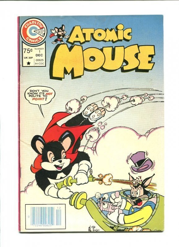 Atomic Mouse #1, raw comic book in VF condition — front cover