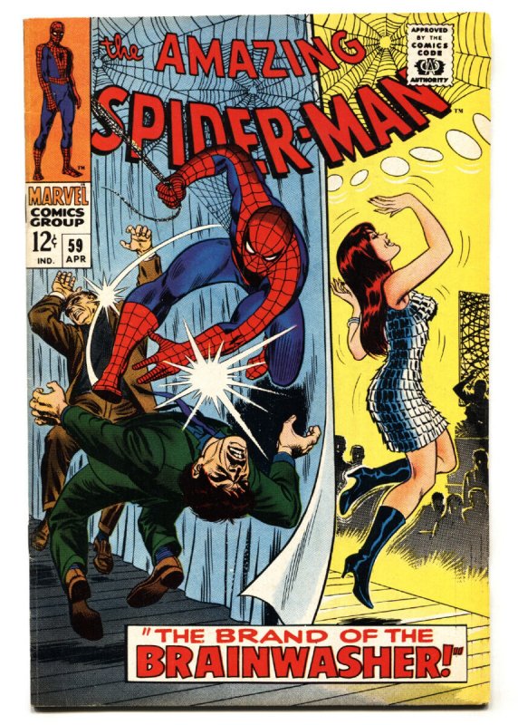 Amazing Spider-Man #59 - 1968 - Marvel - Fn/vf - Comic Book (Marvel Comics, 1968), raw comic book in FN/VF condition — front cover