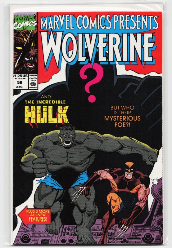 Presents #58 (Marvel Comics, 1990), raw, ungraded comic book — front cover