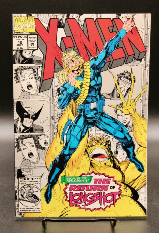 X-Men #10 (Marvel Comics, 1992), raw comic book in NM condition — front cover