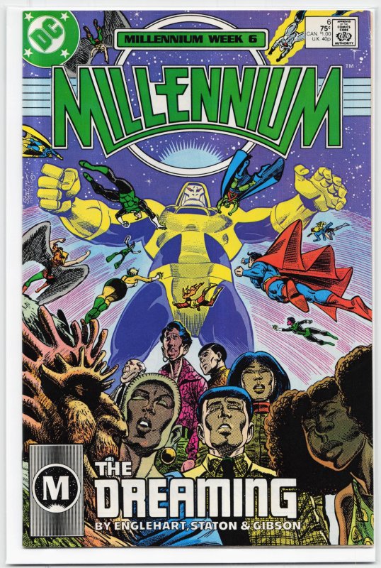 Millennium #6 (DC Comics, 1988), raw, ungraded comic book — front cover