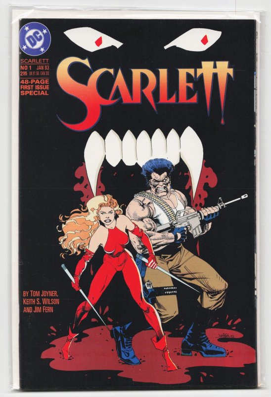 Scarlett #1 (DC Comics, 1993), raw, ungraded comic book — front cover