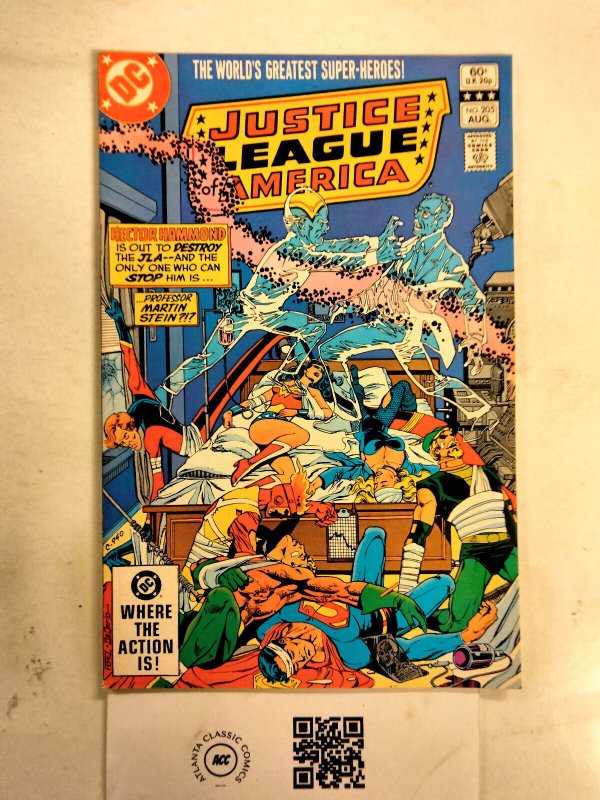 Justice League of America #205 (DC Comics), raw comic book in NM condition — front cover