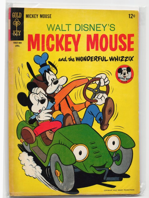 Mickey Mouse #100 (Gold Key, 1965), raw, ungraded comic book — front cover