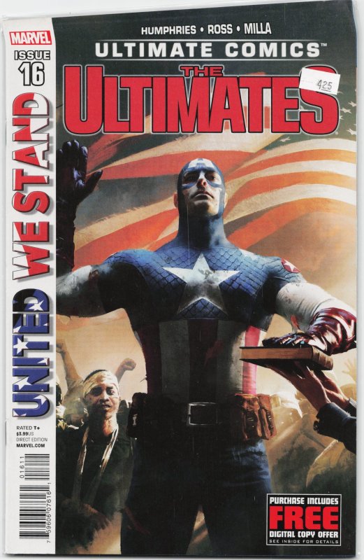Ultimate Comics Ultimates #16 (2012), raw, ungraded comic book — front cover