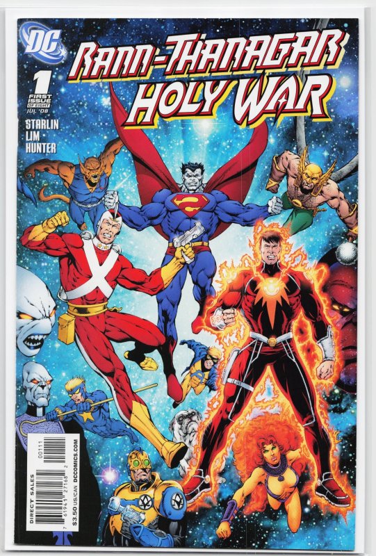 Rann-Thanagar Holy War #1 (2008), raw, ungraded comic book — front cover