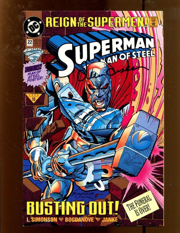 Superman: Man of Steel #22 (DC Comics, 1993), raw comic book in 9.0 condition — front cover