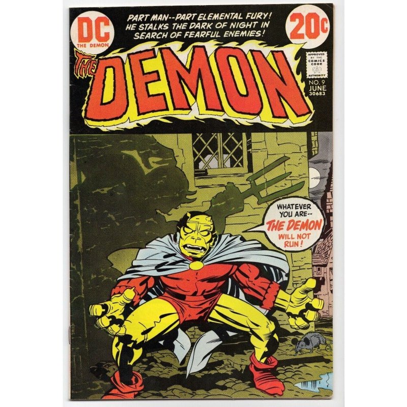 The Demon #9 (DC Comics, 1973), raw comic book in VF- 7.5 condition — front cover