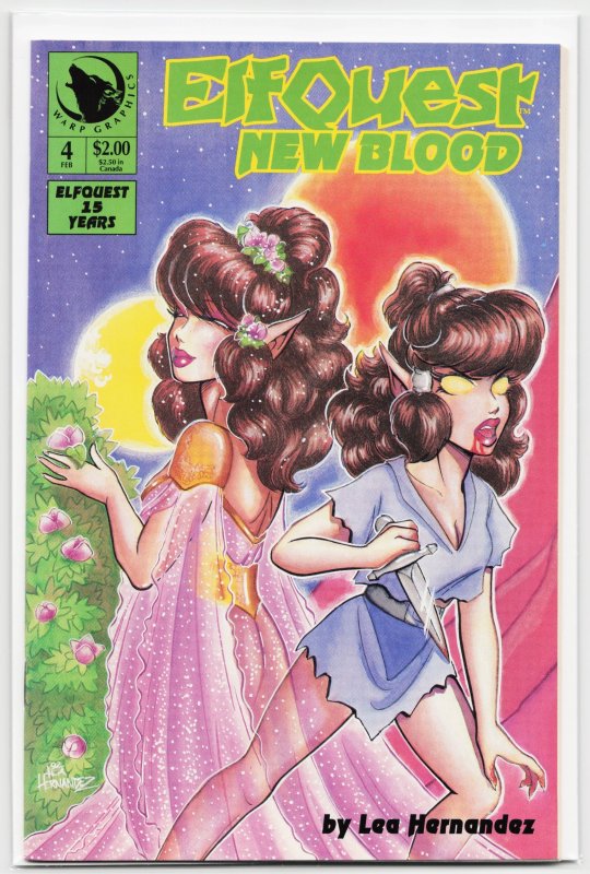 ElfQuest: New Blood #4 (WaRP Graphics, 1993), raw, ungraded comic book — front cover