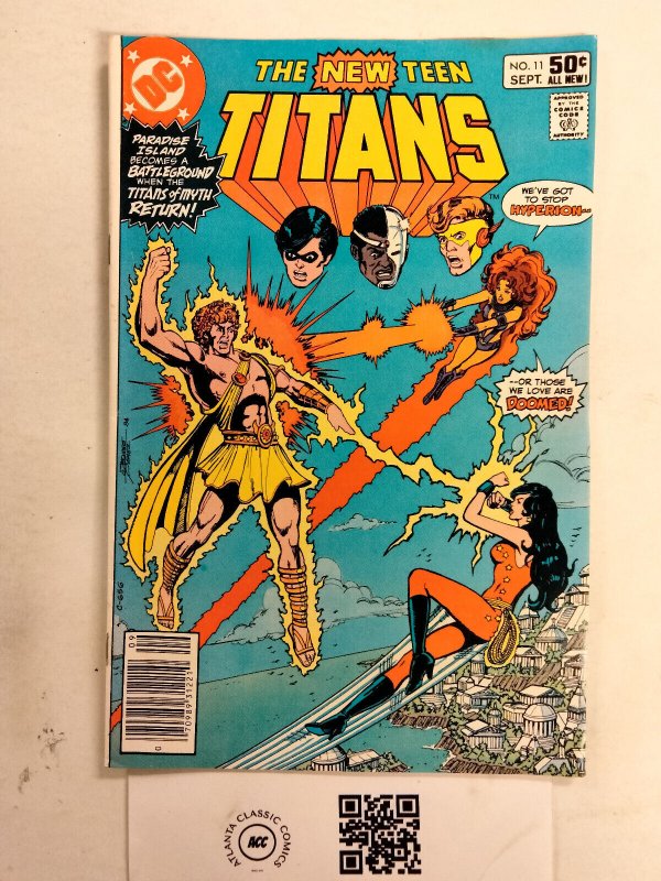 New Teen Titans #11 (DC Comics), raw comic book in VF condition — front cover