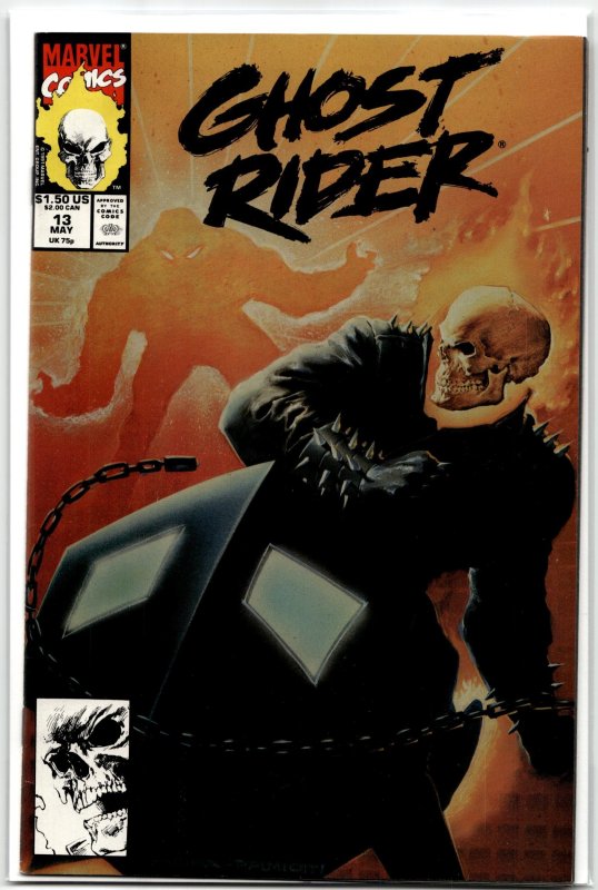 Ghost Rider #13 (Marvel Comics, 1991), raw, ungraded comic book — front cover