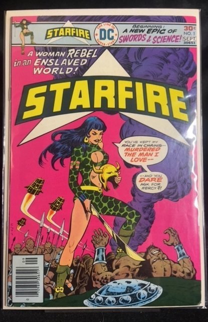 Starfire #1 (1976), raw, ungraded comic book — front cover